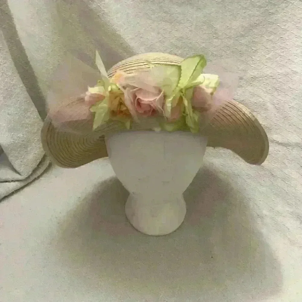 Girls Flower Hat Spring Summer  Fits Youth Sizes best